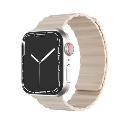 Bracelet de montre magnétique en silicone liquide Mutural pour la série Apple Watch, 7 41mm / 6&SE&5&4 40mm / 3&2&1 38mm, 7 45mm / 6&SE&5&4 44mm / 3&2&1 42mm
