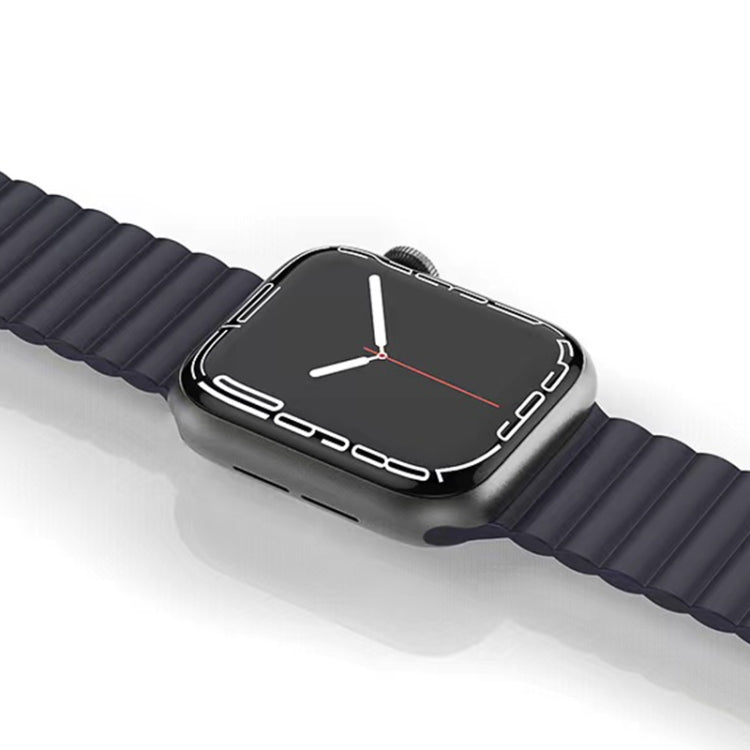 Bracelet de montre magnétique en silicone liquide Mutural pour la série Apple Watch, 7 41mm / 6&SE&5&4 40mm / 3&2&1 38mm, 7 45mm / 6&SE&5&4 44mm / 3&2&1 42mm