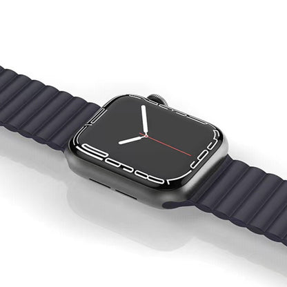 Bracelet de montre magnétique en silicone liquide Mutural pour la série Apple Watch, 7 41mm / 6&SE&5&4 40mm / 3&2&1 38mm, 7 45mm / 6&SE&5&4 44mm / 3&2&1 42mm