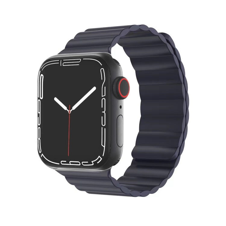 Bracelet de montre magnétique en silicone liquide Mutural pour la série Apple Watch, 7 41mm / 6&SE&5&4 40mm / 3&2&1 38mm, 7 45mm / 6&SE&5&4 44mm / 3&2&1 42mm