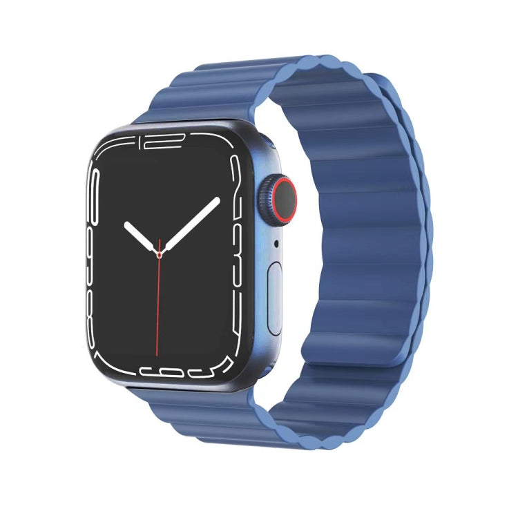 Bracelet de montre magnétique en silicone liquide Mutural pour la série Apple Watch, 7 41mm / 6&SE&5&4 40mm / 3&2&1 38mm, 7 45mm / 6&SE&5&4 44mm / 3&2&1 42mm