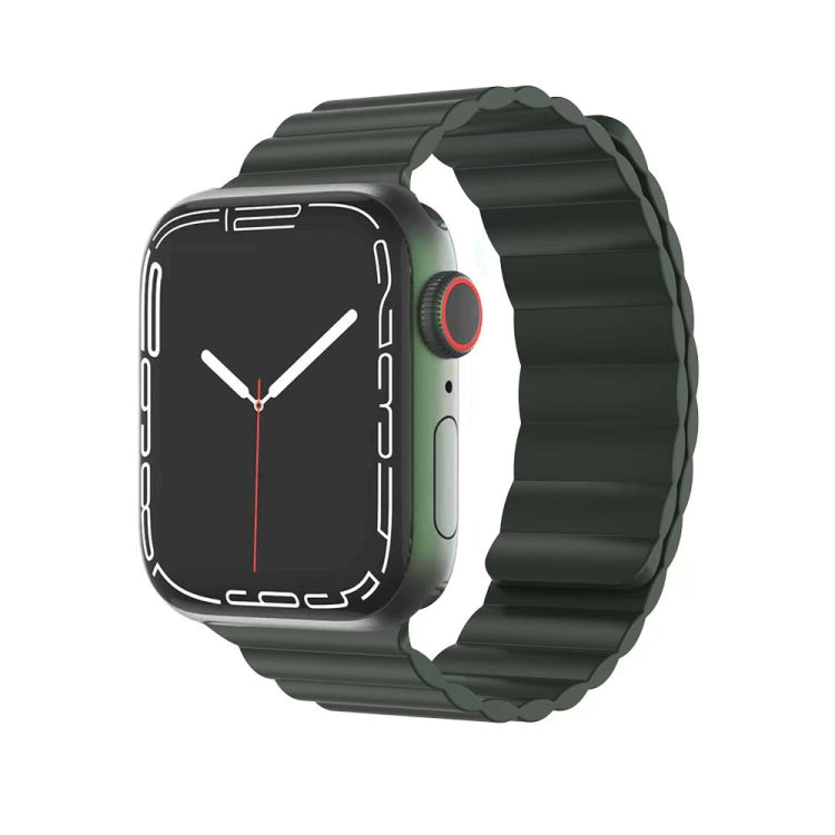 Bracelet de montre magnétique en silicone liquide Mutural pour la série Apple Watch, 7 41mm / 6&SE&5&4 40mm / 3&2&1 38mm, 7 45mm / 6&SE&5&4 44mm / 3&2&1 42mm