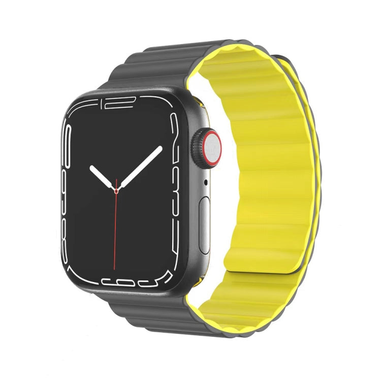 Bracelet de montre magnétique en silicone liquide de la série Mutural Moran pour la série Apple Watch, 7 41mm / 6&SE&5&4 40mm / 3&2&1 38mm, 7 45mm / 6&SE&5&4 44mm / 3&2&1 42mm