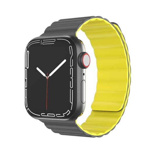 Bracelet de montre magnétique en silicone liquide de la série Mutural Moran pour la série Apple Watch, 7 41mm / 6&SE&5&4 40mm / 3&2&1 38mm, 7 45mm / 6&SE&5&4 44mm / 3&2&1 42mm