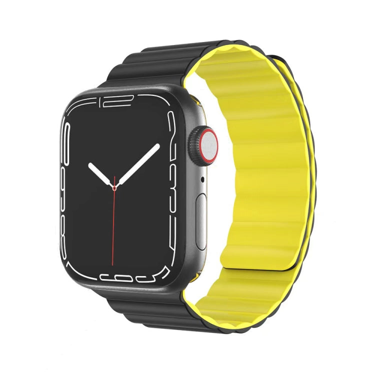 Bracelet de montre magnétique en silicone liquide de la série Mutural Moran pour la série Apple Watch, 7 41mm / 6&SE&5&4 40mm / 3&2&1 38mm, 7 45mm / 6&SE&5&4 44mm / 3&2&1 42mm