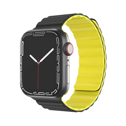 Bracelet de montre magnétique en silicone liquide de la série Mutural Moran pour la série Apple Watch, 7 41mm / 6&SE&5&4 40mm / 3&2&1 38mm, 7 45mm / 6&SE&5&4 44mm / 3&2&1 42mm
