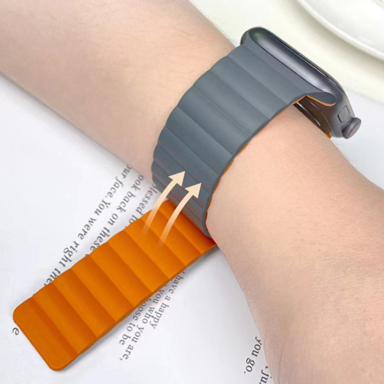 Bracelet de montre magnétique en silicone liquide de la série Mutural Moran pour la série Apple Watch, 7 41mm / 6&SE&5&4 40mm / 3&2&1 38mm, 7 45mm / 6&SE&5&4 44mm / 3&2&1 42mm