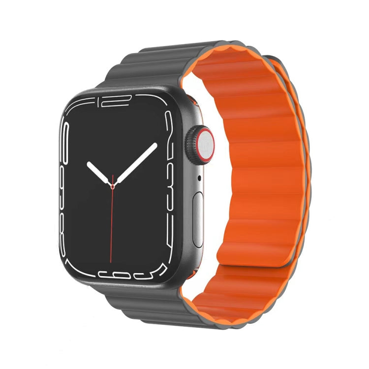 Bracelet de montre magnétique en silicone liquide de la série Mutural Moran pour la série Apple Watch, 7 41mm / 6&SE&5&4 40mm / 3&2&1 38mm, 7 45mm / 6&SE&5&4 44mm / 3&2&1 42mm
