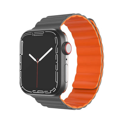 Bracelet de montre magnétique en silicone liquide de la série Mutural Moran pour la série Apple Watch, 7 41mm / 6&SE&5&4 40mm / 3&2&1 38mm, 7 45mm / 6&SE&5&4 44mm / 3&2&1 42mm