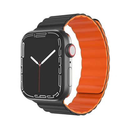 Bracelet de montre magnétique en silicone liquide de la série Mutural Moran pour la série Apple Watch, 7 41mm / 6&SE&5&4 40mm / 3&2&1 38mm, 7 45mm / 6&SE&5&4 44mm / 3&2&1 42mm