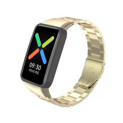 Bracelet de montre en acier inoxydable à trois perles, For OPPO Watch Free NFC