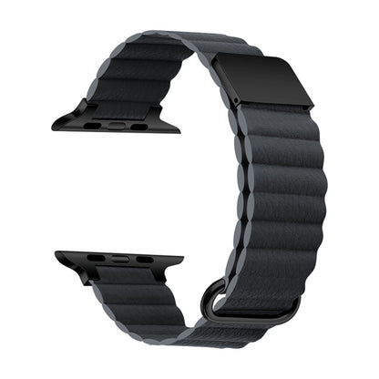 Bracelet de montre en cuir magnétique pour Apple Watch Series, 7 41mm / 6&SE&5&4 40mm / 3&2&1 38mm, 7 45mm / 6&SE&5&4 44mm / 3&2&1 42mm