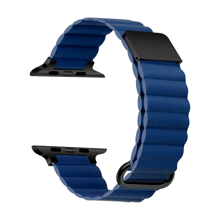 Bracelet de montre en cuir magnétique pour Apple Watch Series, 7 41mm / 6&SE&5&4 40mm / 3&2&1 38mm, 7 45mm / 6&SE&5&4 44mm / 3&2&1 42mm