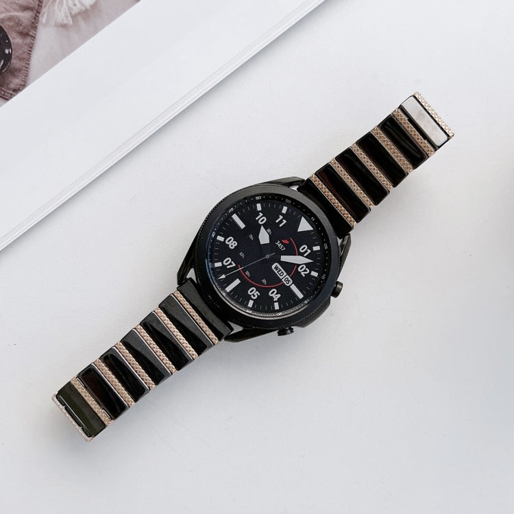 Bracelet de montre en acier à une perle en céramique, 20mm, 22mm