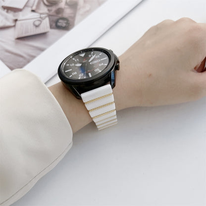 Bracelet de montre en acier à une perle en céramique, 20mm, 22mm
