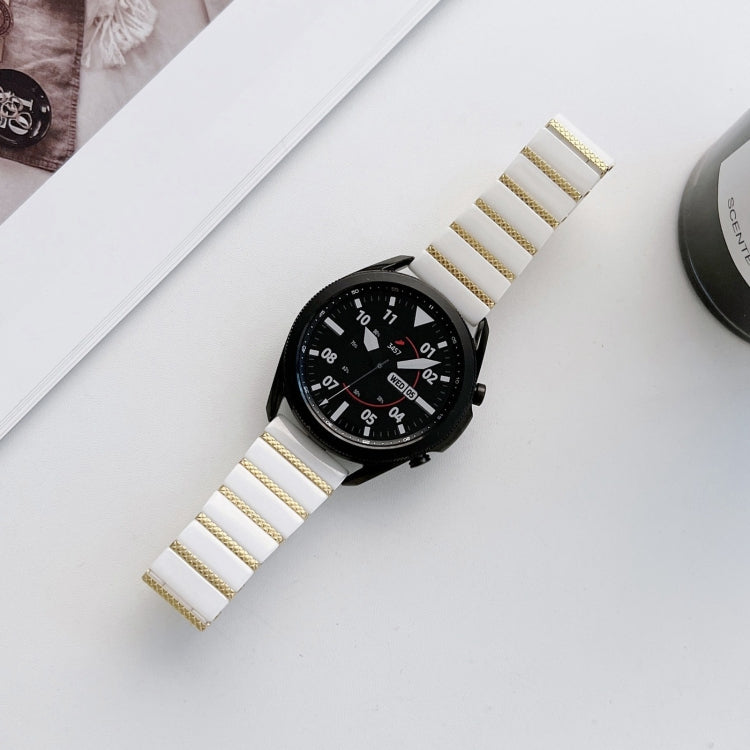 Bracelet de montre en acier à une perle en céramique, 20mm, 22mm