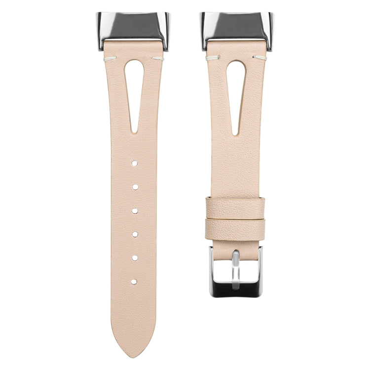 Bracelet de montre en cuir à queue pointue FC5-18, For Fitbit Charge 5