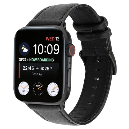 Huile Wax Crazy Horse Texture Bracelet en cuir véritable, For Apple Watch Series, For Apple Watch Series 5