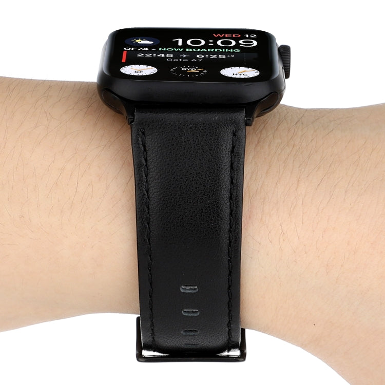 Huile Wax Crazy Horse Texture Bracelet en cuir véritable, For Apple Watch Series, For Apple Watch Series 5