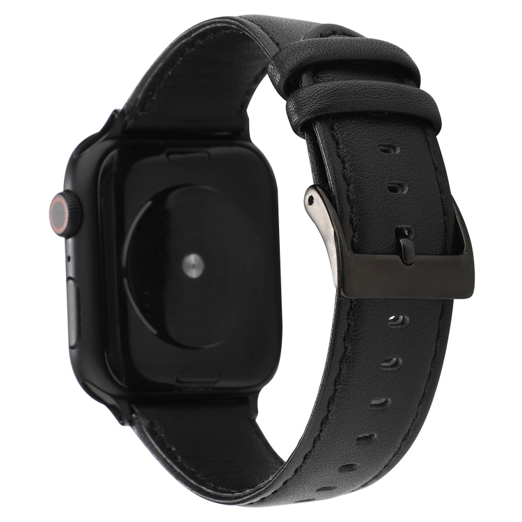 Huile Wax Crazy Horse Texture Bracelet en cuir véritable, For Apple Watch Series, For Apple Watch Series 5