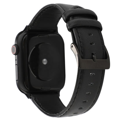 Huile Wax Crazy Horse Texture Bracelet en cuir véritable, For Apple Watch Series, For Apple Watch Series 5