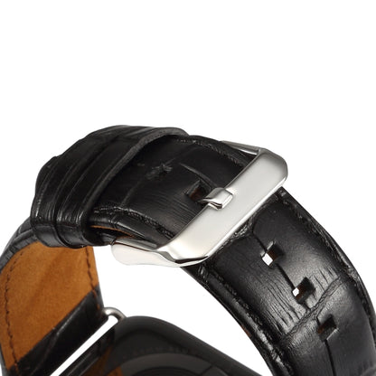 Bracelet de montre en cuir de vachette à texture crocodile, For Apple Watch Series, For Apple Watch Series 5