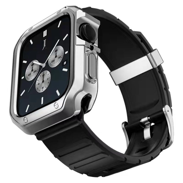 Bracelet de montre en silicone + ensemble de boîtier de montre, For Apple Watch Series 9 / 8 / 7 41mm, For Apple Watch Series 9 / 8 / 7 45mm
