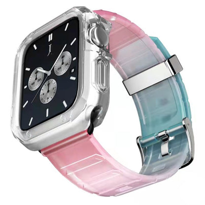Bracelet de montre en silicone + ensemble de boîtier de montre, For Apple Watch Series 9 / 8 / 7 41mm, For Apple Watch Series 9 / 8 / 7 45mm