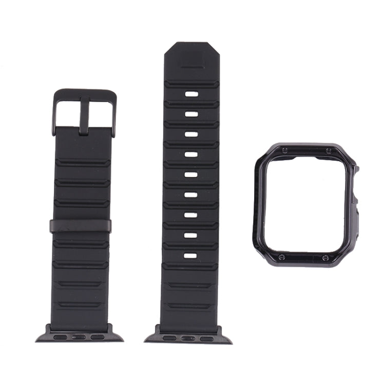 Bracelet de montre en silicone + ensemble de boîtier de montre, For Apple Watch Series 9 / 8 / 7 41mm, For Apple Watch Series 9 / 8 / 7 45mm