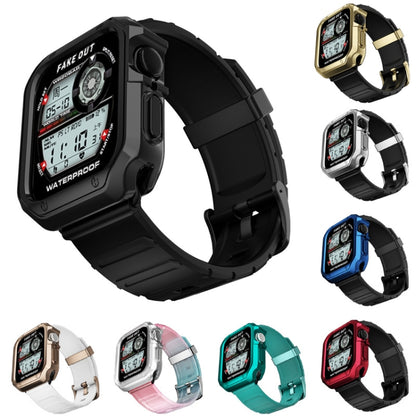 Bracelet de montre en silicone + ensemble de boîtier de montre, For Apple Watch Series 9 / 8 / 7 41mm, For Apple Watch Series 9 / 8 / 7 45mm