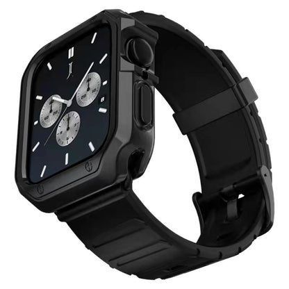 Bracelet de montre en silicone + ensemble de boîtier de montre, For Apple Watch Series 9 / 8 / 7 41mm, For Apple Watch Series 9 / 8 / 7 45mm