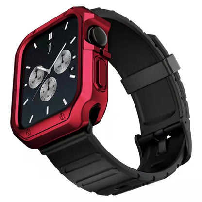 Bracelet de montre en silicone + ensemble de boîtier de montre, For Apple Watch Series 9 / 8 / 7 41mm, For Apple Watch Series 9 / 8 / 7 45mm