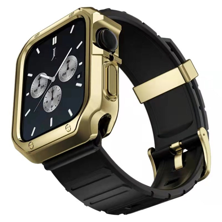 Bracelet de montre en silicone + ensemble de boîtier de montre, For Apple Watch Series 9 / 8 / 7 41mm, For Apple Watch Series 9 / 8 / 7 45mm