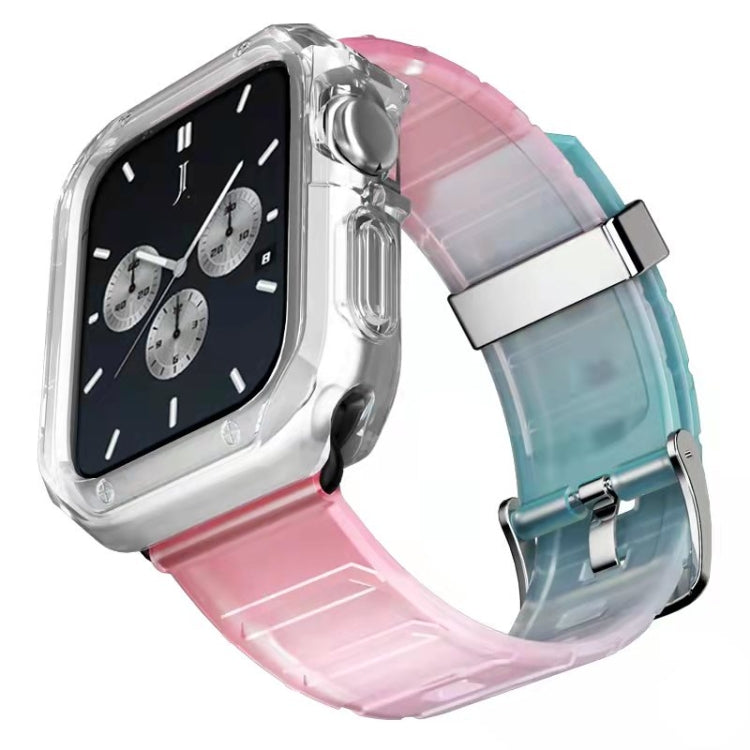 Bracelet de montre en silicone + ensemble de boîtier de montre, For Apple Watch Series 9 / 8 / 7 41mm, For Apple Watch Series 9 / 8 / 7 45mm