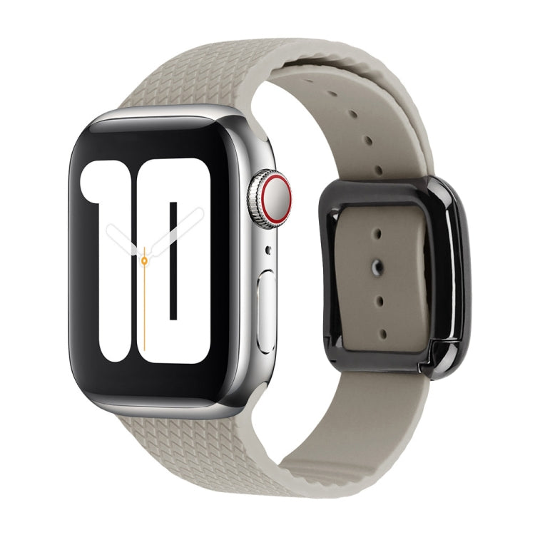 Bracelet de montre en silicone à boucle noire pour la série Apple Watch, 7 41mm / 6&SE&5&4 40mm / 3&2&1 38mm, 7 45mm / 6&SE&5&4 44mm / 3&2&1 42mm
