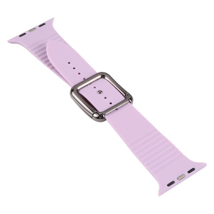 Bracelet de montre en silicone à boucle noire pour la série Apple Watch, 7 41mm / 6&SE&5&4 40mm / 3&2&1 38mm, 7 45mm / 6&SE&5&4 44mm / 3&2&1 42mm