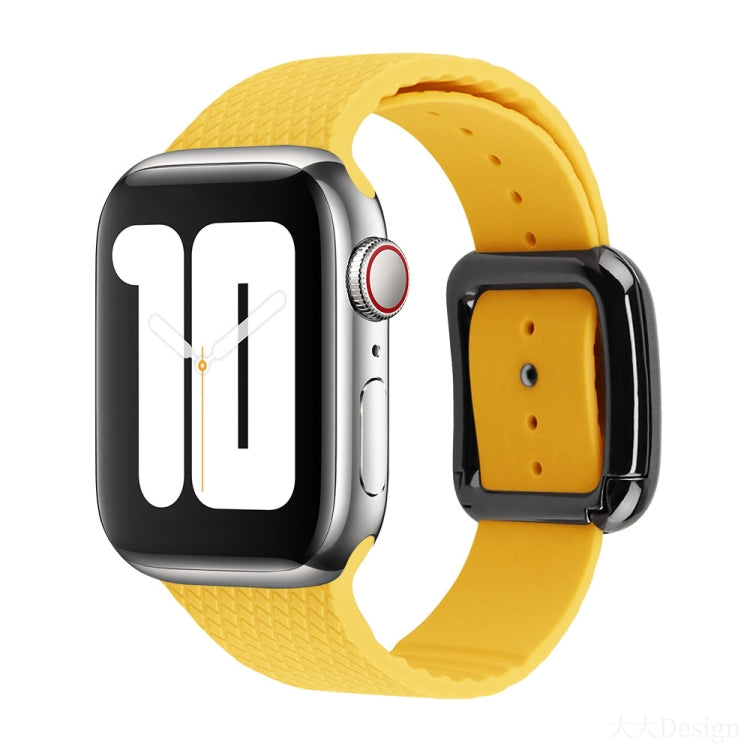 Bracelet de montre en silicone à boucle noire pour la série Apple Watch, 7 41mm / 6&SE&5&4 40mm / 3&2&1 38mm, 7 45mm / 6&SE&5&4 44mm / 3&2&1 42mm