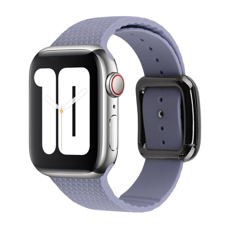 Bracelet de montre en silicone à boucle noire pour la série Apple Watch, 7 41mm / 6&SE&5&4 40mm / 3&2&1 38mm, 7 45mm / 6&SE&5&4 44mm / 3&2&1 42mm