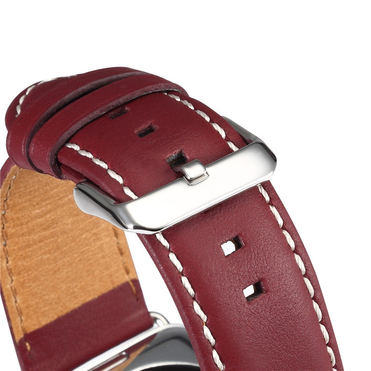 Bracelet de montre en cuir véritable avec protection de l'environnement, For Apple Watch Series, For Apple Watch Series 5