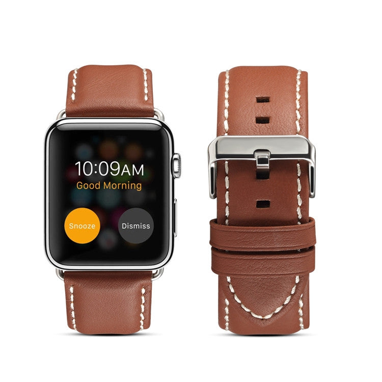 Bracelet de montre en cuir véritable avec protection de l'environnement, For Apple Watch Series, For Apple Watch Series 5