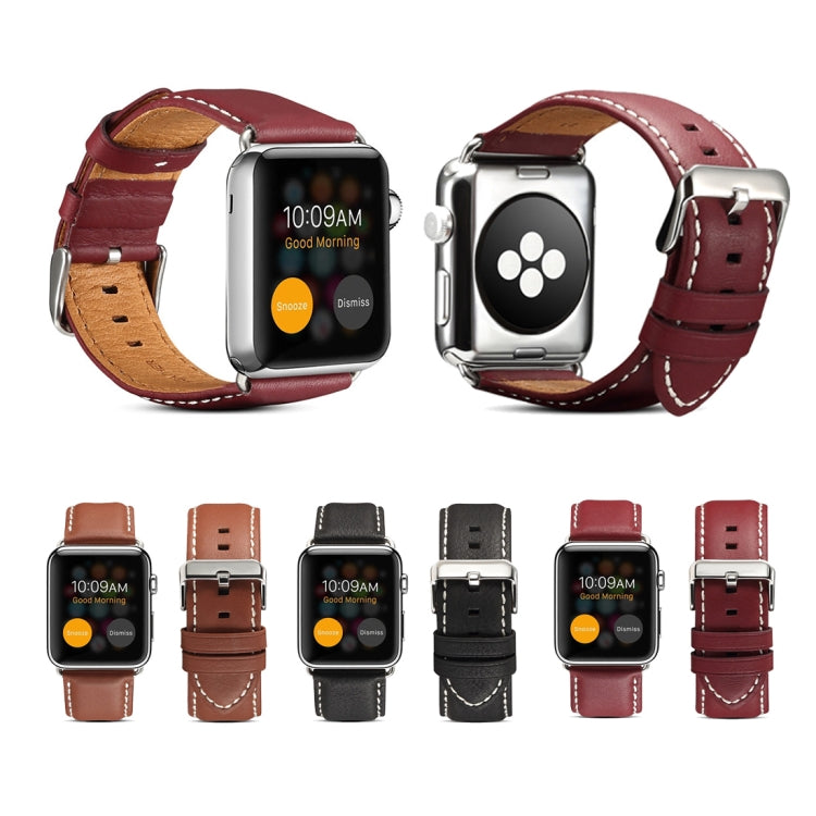 Bracelet de montre en cuir véritable avec protection de l'environnement, For Apple Watch Series, For Apple Watch Series 5
