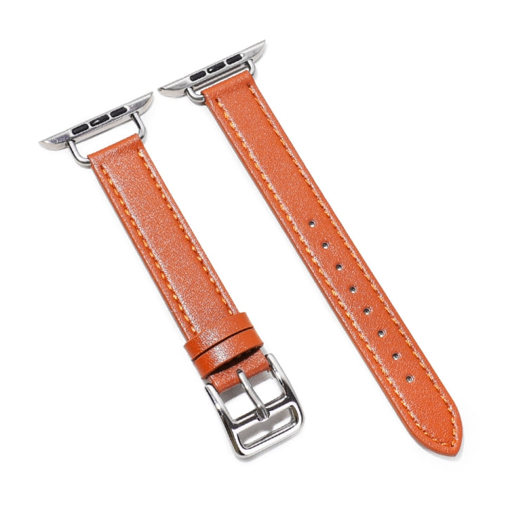 Bracelet de montre en cuir de vachette de 14 mm pour la série Apple Watch, 7 41mm/6&SE&5&4 40mm/3&2&1 38mm, 7 45mm/6&SE&5&4 44mm/3&2&1 42mm