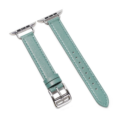 Bracelet de montre en cuir de vachette de 14 mm pour la série Apple Watch, 7 41mm/6&SE&5&4 40mm/3&2&1 38mm, 7 45mm/6&SE&5&4 44mm/3&2&1 42mm