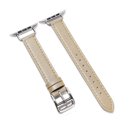 Bracelet de montre en cuir de vachette de 14 mm pour la série Apple Watch, 7 41mm/6&SE&5&4 40mm/3&2&1 38mm, 7 45mm/6&SE&5&4 44mm/3&2&1 42mm