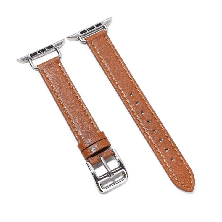 Bracelet de montre en cuir de vachette de 14 mm pour la série Apple Watch, 7 41mm/6&SE&5&4 40mm/3&2&1 38mm, 7 45mm/6&SE&5&4 44mm/3&2&1 42mm