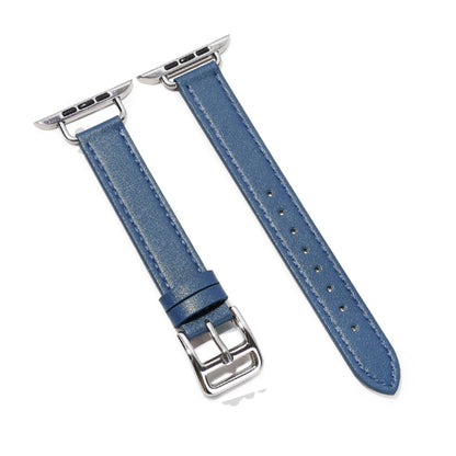 Bracelet de montre en cuir de vachette de 14 mm pour la série Apple Watch, 7 41mm/6&SE&5&4 40mm/3&2&1 38mm, 7 45mm/6&SE&5&4 44mm/3&2&1 42mm