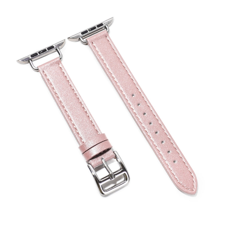 Bracelet de montre en cuir de vachette de 14 mm pour la série Apple Watch, 7 41mm/6&SE&5&4 40mm/3&2&1 38mm, 7 45mm/6&SE&5&4 44mm/3&2&1 42mm
