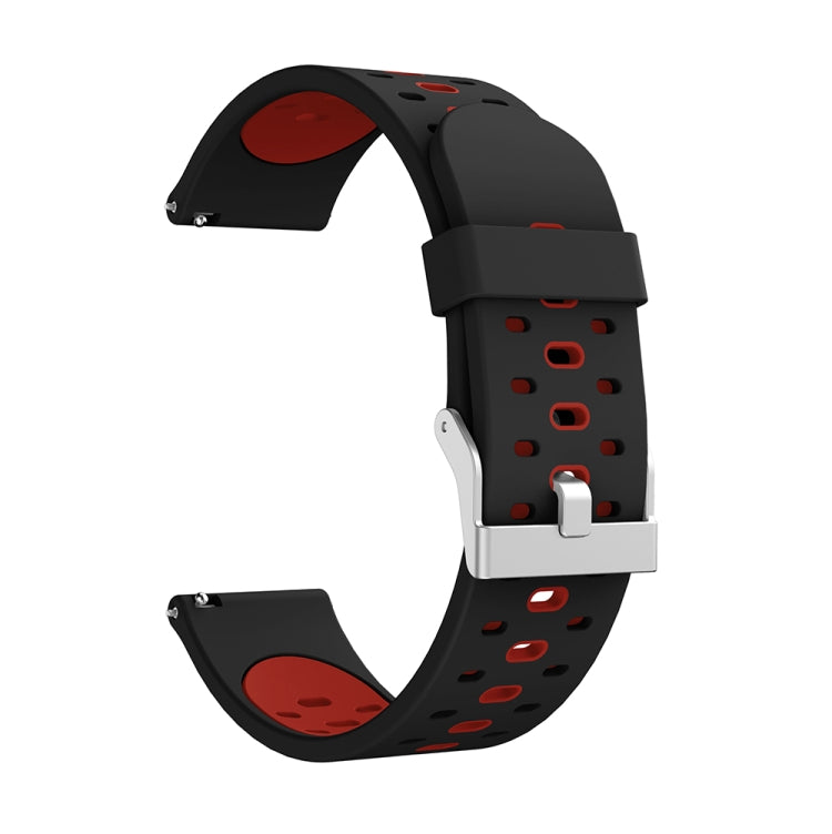 Bracelet de montre en silicone à trois rangées de trous, For Samsung Galaxy Watch 3 45mm