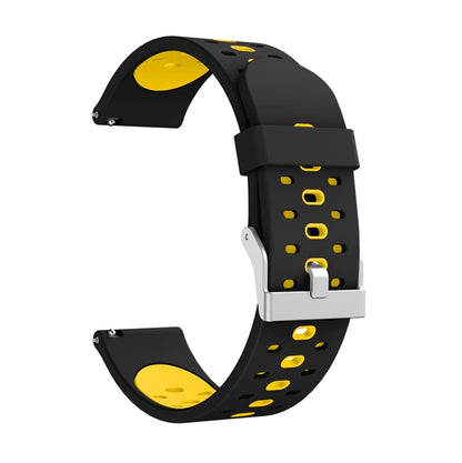 Bracelet de montre en silicone à trois rangées de trous, For Samsung Galaxy Watch 3 45mm