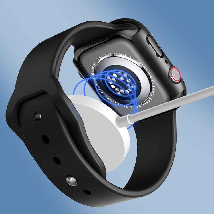 Cadre PC ROCK 2 en 1 + étui de protection en verre trempé, For Apple Watch Series 9 / 8 / 7 41mm, For Apple Watch Series 9 / 8 / 7 45mm